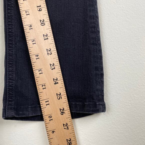 Mother The Tripper Jeans Size 24 Not Guilty Black High Rise Crop Flare - Picture 15 of 15